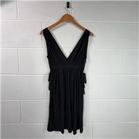 Zara Black Sleeveless V-Neck T-Shirt Dress Size M / Size M / Short / Womens... - M Regular