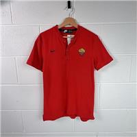 Nike Red Button-Up Shirt Medium / Size M / Mens / Red / Cotton Blend - M Regular