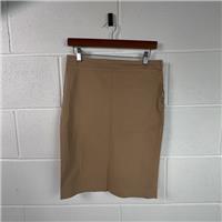 Aquascutum Brown Skirt / Size 8 / Knee Length / Womens / Brown / Cotton - 8 Regular