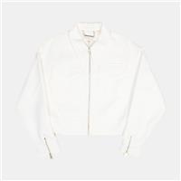 Ted Baker Jacket / Size M / Cropped / Womens / White / Polyester