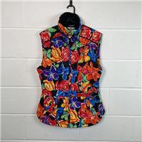 Obermeyer Women's Quilted Floral Waistcoat Size 10 Multicoloured / Size 10 ...