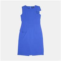 Collection London Dress / Size 10 / Knee Length / Womens / Blue / Viscose - 10 Regular