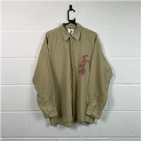 Denon Men's Shirt / Size L / Mens / Beige / Polyester - L Regular