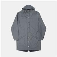 Rains Long Jacket / Size L / Long / Mens / Grey / Polyester - L Regular