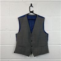 Next Men's Grey Wool Blend Suit Waistcoat / Size 44 / Mens / Grey / Wool