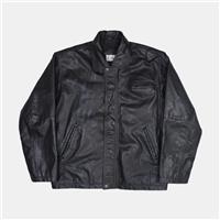 Classic Leather Jacket / Size L / Mid-Length / Mens / Black / Leather - L Regular