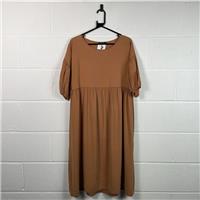 Black Colour Dress / Size L / Midi / Womens / Brown / Viscose - L Regular
