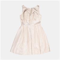 Coast Fit & Flare Dress / Size 6 / Midi / Womens / Ivory / Polyester - 6 Regular