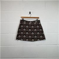 New Look Brown Geometric Mini Skirt / Size 12 / Short / Womens / Brown / P...