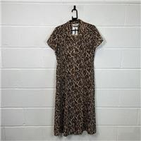 The Collection Women's Animal Print Midi Shirt Dress / Size 14 / Midi / Wom...