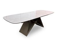 Furniture Village 'Mirage' Ceramic Top Pop-Up 240cm Large Extending Dining Table