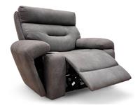 Furniture Village 'Cinemax' Armchair Nappa Grey Power Recliner Media Headrest
