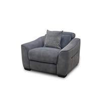 Furniture Village 'Xavier' Armchair Charcoal Velvet Power Recliner RRP £800 NEW
