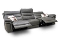 Furniture Village 'Berlin' 4 Seater Power Recliner Split Sofa Piompo Leather NEW