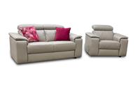 Furniture Village Nicoletti 'Davide' 2 Seater Sofa + Chair Torello Leather NEW