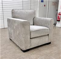 Furniture Village 'Elora' Armchair Kento 301 Warm Grey Dbf Fabric RRP £800 NEW