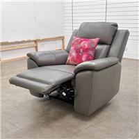 Furniture Village 'Utah' Armchair Grey Le-9308 Leather Power Recliner RRP £1100