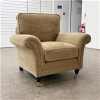 Furniture Village Parker Knoll 'Plaza' Armchair Beige Woven Fabric RRP £1500