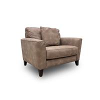 Furniture Village Brondby Bfa-Bey-R06 Brown Suede Cuddle Chair RRP £795 NEW
