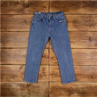 Vintage Levis 501 Jeans 30 x 26 Premium Stonewash Straight Blue Womens Red Tab - 30 Regular