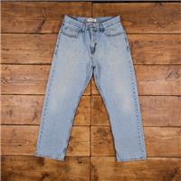 Vintage Levis 505 Jeans 33 x 30 Stonewash Straight Blue Denim - 33 Regular