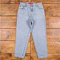 Vintage Levis 550 Jeans 30 x 29 Stonewash Straight Blue Womens Red Tab Denim - 30 Regular