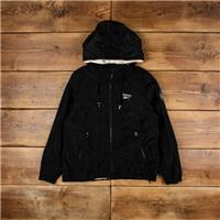 Vintage Reebok Windbreaker Jacket L Sherpa Black Womens - L Regular