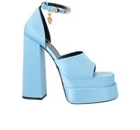 Versace Aevitas Platform Sandals Blue Satin Womens 8