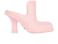 Burberry Highland Mules Pink Rubber Womens 8