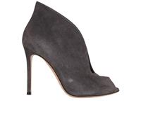 Gianvito Rossi Vamp Booties Grey Suede Womens 4