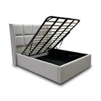 Furniture Village Shiva King Size 50 Ottoman Bed Frame Gatsby Chalk Dust NEW