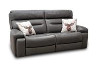 Furniture Village 'Cinemax' 3 Seater Sofa Piompo Lx-6404 Leather High Back NEW