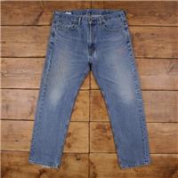 Vintage Levis 505 Jeans 38 x 32 Medium Wash Straight Blue Red Tab Denim - 38 Regular