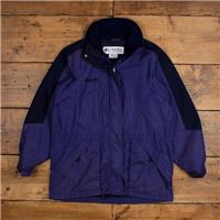Vintage Columbia Outdoor Jacket M 90s Windbreaker Purple Womens - M Regular
