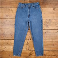 Vintage Levis 550 Jeans 34 x 31 USA Made 90s Stonewash Tapered Blue Womens - 34 Regular