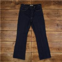 Vintage Levis Ribcage Boot Jeans 32 x 32 Big E Premium Dark Wash Straight Blue - 32 Regular