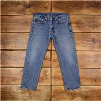 Vintage Levis 505 Jeans 34 x 29 Stonewash Straight Blue Red Tab Denim - 34 Regular