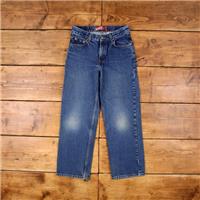 Vintage Levis 550 Jeans 27 x 27 Dark Wash Straight Blue Red Tab Denim - 27 Regular