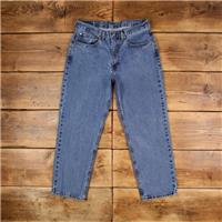 Vintage Levis 505 Jeans 34 x 29 Stonewash Straight Blue Womens Red Tab Denim - 34 Regular
