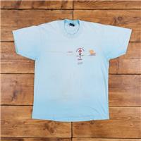 Vintage Screen Stars Single Stitch T Shirt Graphic Medium 90s USA Made Blue - Medium Regular