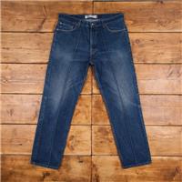 Vintage Levis 505 Jeans 36 x 32 Dark Wash Straight Blue Red Tab Denim - 36 Regular