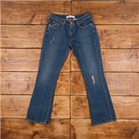 Vintage Levis 515 Jeans 31 x 31 Dark Wash Bootcut Blue Womens Red Tab Denim - 31 Regular