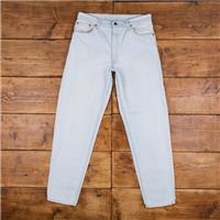 Vintage Levis 550 Jeans 35 x 34 USA Made 90s Light Wash Tapered Blue Red Tab - 35 Regular