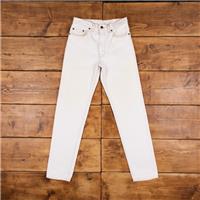 Vintage Levis 855 Jeans 28 x 32 Light Wash Straight White Womens Red Tab Denim - 28 Regular