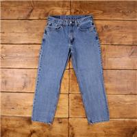Vintage Levis 550 Jeans 32 x 29 Medium Wash Straight Blue Red Tab Denim - 32 Regular