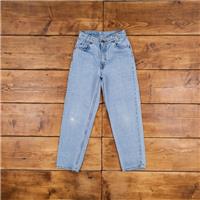 Vintage Levis 31350 Jeans 24 x 26 Stonewash Tapered Blue Womens Orange Tab - 24 Regular