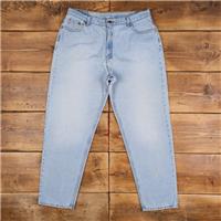 Vintage Levis 560 Jeans 35 x 31 USA Made 90s Stonewash Tapered Blue Red Tab - 35 Regular