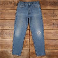 Vintage Levis 550 Jeans 36 x 36 USA Made Stonewash Tapered Blue Red Tab Denim - 36 Regular
