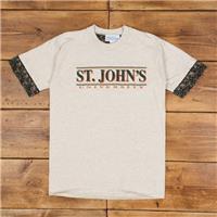 Vintage College T Shirt M 90s USA Made Campus Park Sportswear Double Sleeve - M Regular