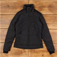 Vintage Columbia Puffer Coat XS Omni Heat Black Womens Zip - XS Regular